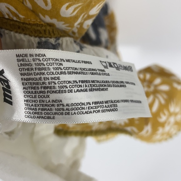 Max Girls Yellow Mixed Media Boho Dress size 3-4 - Picture 6 of 7